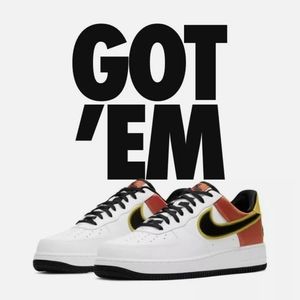 Nike Air Force 1 07 LV8 AF1 Raygun White Black Ora